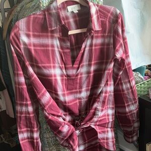 BNWOT loft plaid blouse🎁